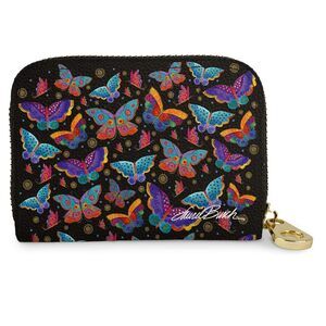 7959 RFID Secure Armored Zipper Wallet by Laurel Burch Mariposas